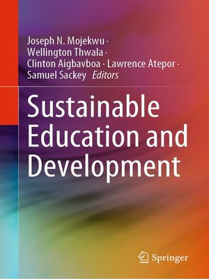 cover image of Sustainable Education and Development